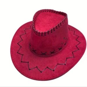 Burgundy Suede Cowboy Hat
